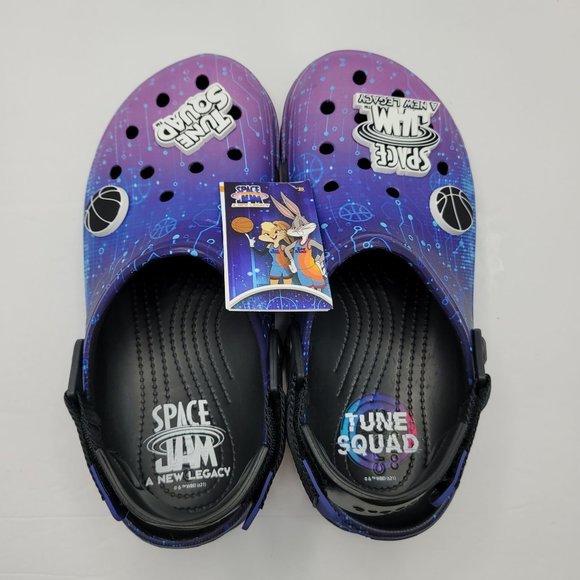 Crocs Space Jam A New Legacy Clogs Blue Purple US Size Women's 10 Men's 8 NWT - Picture 6 of 8